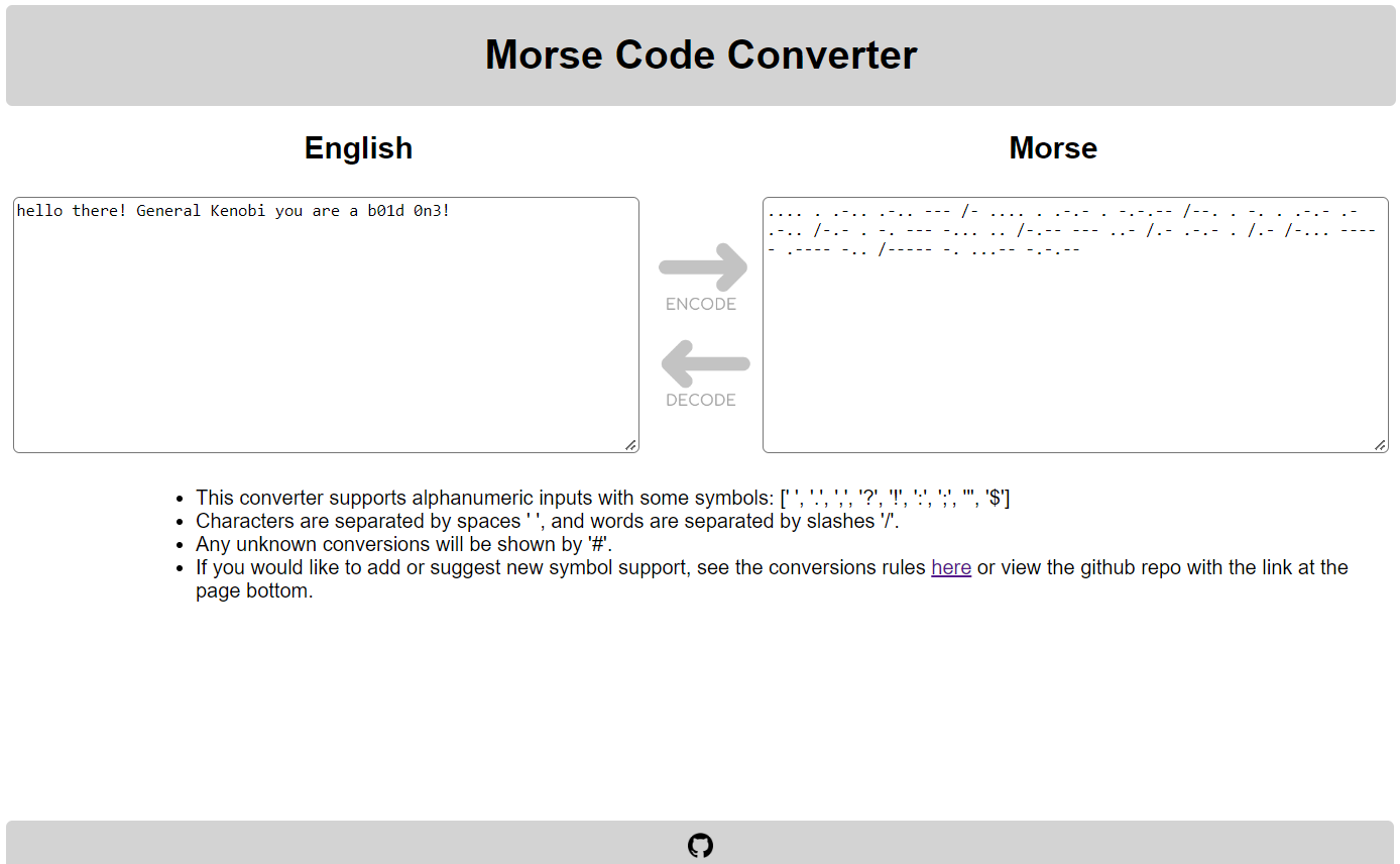 morse code converter